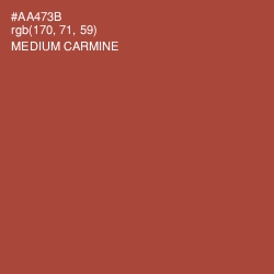 #AA473B - Medium Carmine Color Image
